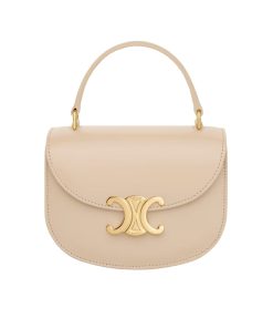 Celine Mini Besace Clea In Shiny Nude 15Cm 10L063Etz 03Nd