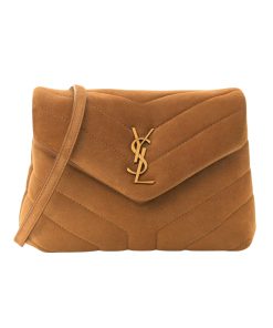 Alternative view of Saint Laurent Loulou Small Shoulder Bag In Suede 22Cm