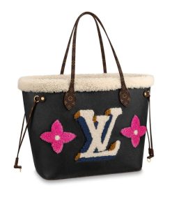 Louis Vuitton Neverfull MM Monogram Teddy Black 31Cm M56960