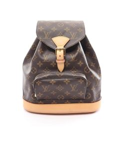 Louis Vuitton Montsouris Daybag Backpack Monogram Leather Brown 26Cm M51136