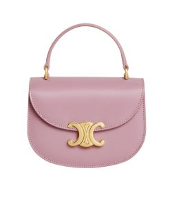 Celine Mini Besace Clea In Shiny Petal Pink 15Cm 10L063Etz 25Tl