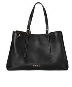 Gucci Gg Emblem Large Tote Bag Black 31Cm 815213 Aaec2 1000