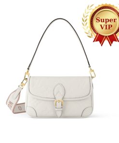 [Super Vip 1:1] Louis Vuitton Diane Bag White 24Cm M46388