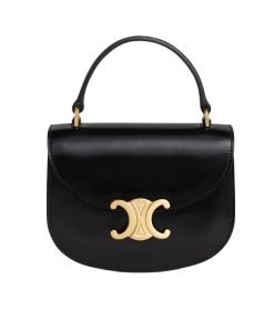 Alternative view of Celine Mini Besace Clea In Shiny Black 15Cm 10L063Etz 38No