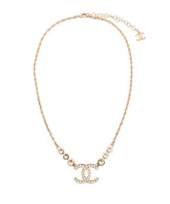 Chanel Cc Gold Metal Necklace Ab7026 B06561 Nf088