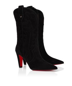 Christian Louboutin Santia Botta 85 Boots Black 3250414Bk01