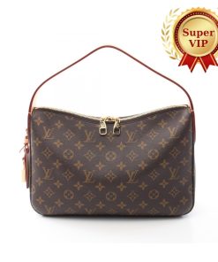 [Super Vip 1:1] Louis Vuitton Slouchy PM Bag Brown 33Cm M11952