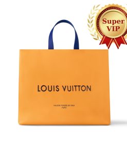 Alternative view of [Super Vip 1:1] Louis Vuitton Shopper Tote Bag MM Orange Safran 40Cm M24457