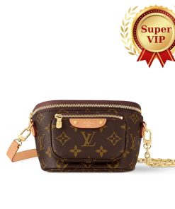 [Super Vip 1:1] Louis Vuitton Mini Bumbag Monogram Canvas 17Cm M82335