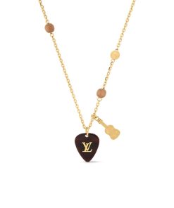 Louis Vuitton Lv Picks Necklace Gold M01865