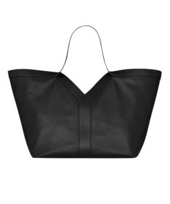 Saint Laurent Y Tote In Leather Bag Black 37Cm 817602Aaeb31000