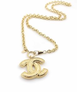 Chanel Cc Gold Necklace