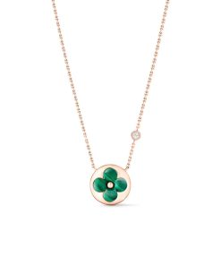Alternative view of Louis Vuitton Color Blossom Bb Sun Pendant Necklace Green Q93619