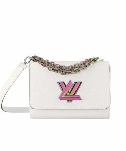 Alternative view of Louis Vuitton Twist Crossbody Bags White Rainbow 23Cm