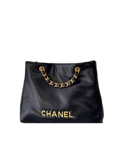 Alternative view of Chanel Tote Bag With Chain Black 40Cm