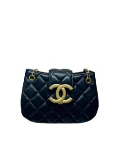 Alternative view of Chanel Flap Cc Logo Bag Black 21Cm