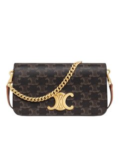 Alternative view of Celine Multipochette In Triomphe Canvas And Calfskin Tan 20Cm 10L972Dqb 04Lu