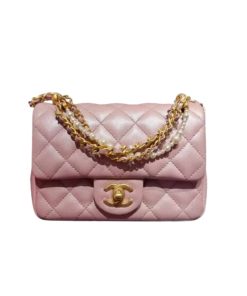 Alternative view of Chanel Mini Flap Bag Pink 17Cm As4385