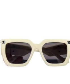 Alternative view of Chanel Vintage White Sunglasses