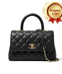 Alternative view of [Super Vip 1:1] Chanel Coco Small Handle Flap Bag In Black 23Cm A92990 Y61556 94305
