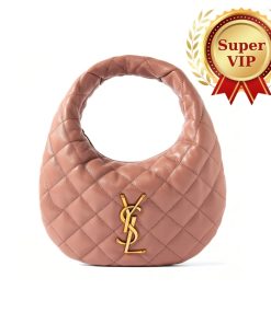 [Super Vip 1:1] – Saint Laurent Icarino In Quilted Nappa Hortensia Pink 17Cm 851689Aaang5036