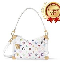 Alternative view of [Super Vip 1:1] Louis Vuitton X Murakami Side Trunk MM Bag White 23Cm M14046