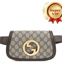 [Super Vip 1:1] Gucci Blondie Belt Bag Gg Supreme Beige Ebony 703807 K9Gsg 8358