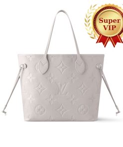 [Super Vip 1:1] Louis Vuitton Neverfull MM Brume Gray 31Cm M13758