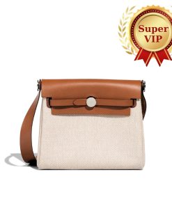 Alternative view of [Super Vip 1:1] Hermes Herbas Zip 20 Bag Brown 20Cm H085414Ckaa