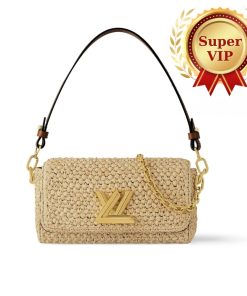 [Super Vip 1:1] Louis Vuitton Bolsa Twist West Natural 24Cm M25030