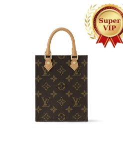 [Super Vip 1:1] Louis Vuitton Petit Sac Plat Bag Monogram Brown 17Cm M81295