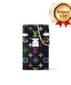 [Super Vip 1:1] Louis Vuitton X Takashi Murakami Phone Pouch Métis Black 17Cm M14098