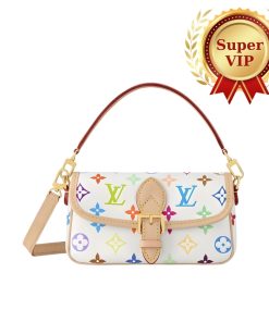 Alternative view of [Super Vip 1:1] Louis Vuitton X Takashi Murakami Nano Diane Bag Multicolored Blanc 19Cm M14194