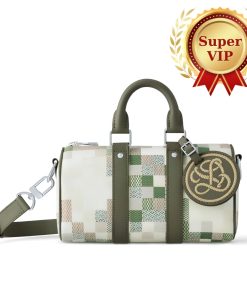 [Super Vip 1:1] Louis Vuitton Keepall Bandoulière 25 Khaki 25Cm N00105