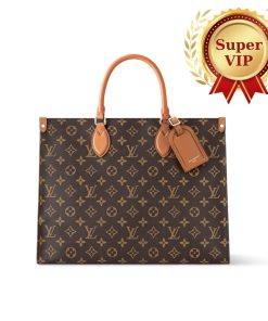 [Super Vip 1:1] Louis Vuitton Onthego Organizer Brown 37Cm M14235
