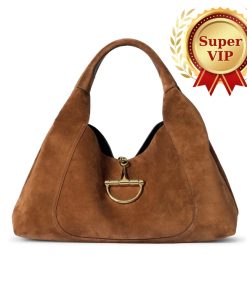 [Super Vip 1:1] Gucci Softbit Maxi Shoulder Bag Brown Suede 46Cm ‎837466 Aaflb 2118