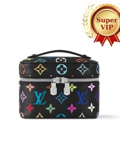 [Super Vip 1:1] Louis Vuitton X Murakami Nice Nano Bag Black 14Cm M14033