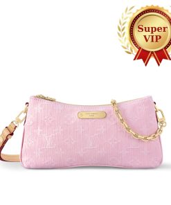 [Super Vip 1:1] Louis Vuitton Pochette Liv Washed Pink 24Cm M14159
