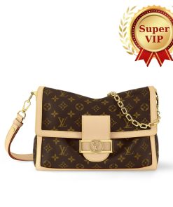 Alternative view of [Super Vip 1:1] Louis Vuitton Dauphine Soft GM Monogram Brown 28Cm M47149