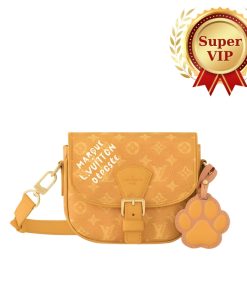 [Super Vip 1:1] Louis Vuitton Montsouris Messenger Yellow 20Cm M12694