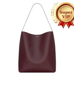 Alternative view of [Super Vip 1:1] Saint Laurent Bold Hobo Bag In Smooth Leather Burgundy 42Cm 845383Aafhj6195