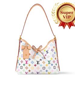 [Super Vip 1:1]  Louis Vuitton X Murakami Carryall PM Bag White 29Cm M13661