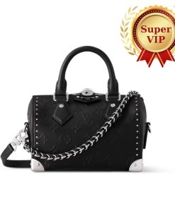 Alternative view of [Super Vip 1:1] Louis Vuitton Speedy Trunk 20 Black 20Cm M14575