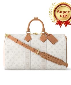 Alternative view of [Super Vip 1:1] Louis Vuitton Keepall Bandoulière 45 Off White 45Cm M14838