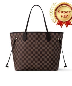 [Super Vip 1:1] Louis Vuitton MM Damier Ebene Canvas Cerise Red 31Cm N40599