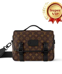 [Super Vip 1:1] Louis Vuitton Lv Trail Messenger Monogram Macassar Brown 31Cm M46972