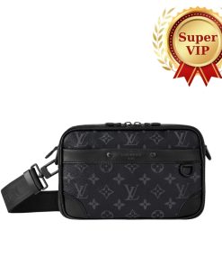 Alternative view of [Super Vip 1:1] Louis Vuitton Alpha Messenger Monogram Eclipse Canvas Black 24Cm M46955