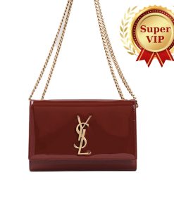 [Super Vip 1:1] Saint Laurent Kate Shoulder Bag Burgundy 20Cm 469390B870W6259