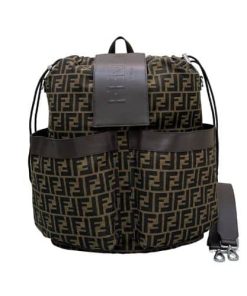 Alternative view of Fendi Drawstring Ff Jacquard Fabric Backpack 7Vz056Ag0Mf19Kw