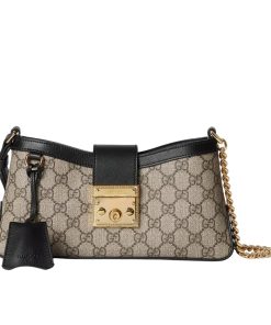 Alternative view of Gucci Padlock Small Shoulder Bag Black 25Cm 811705 Khnkg 9769